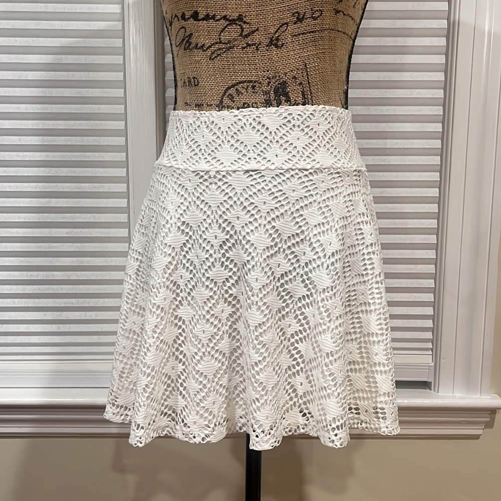 LA Hearts White lace Mini Skirt Girls (XL)
